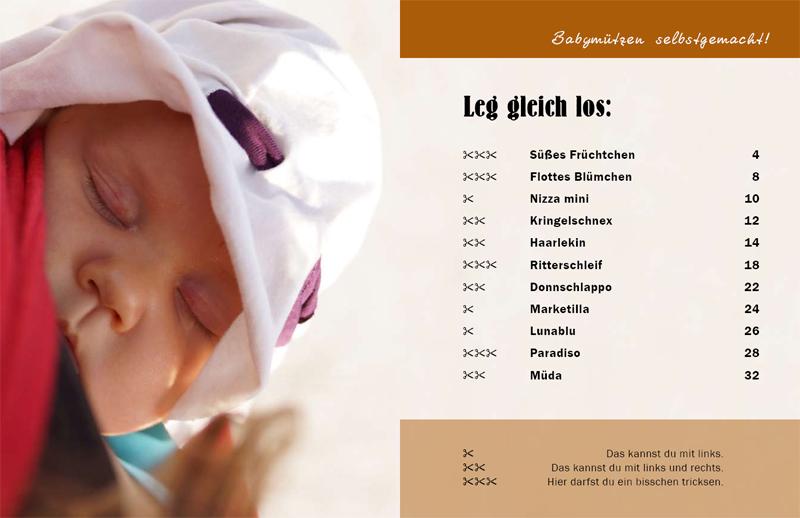 Beispielinhalt (Bild) Babymützen selbstgemacht!