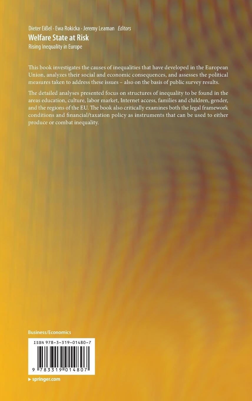 Rückseitencover Welfare State at Risk