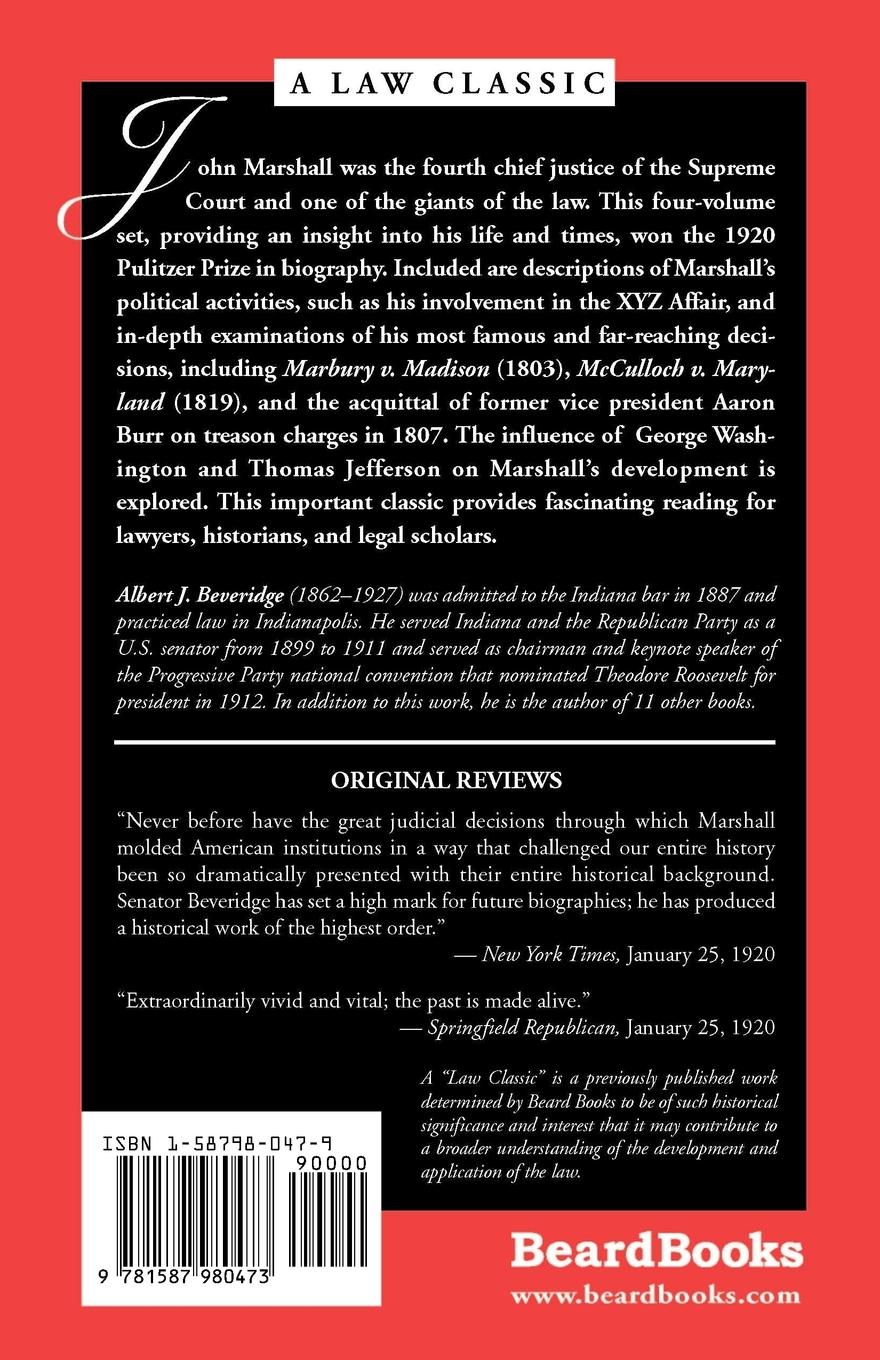 Rückseitencover The Life of John Marshall: Frontiersman, Soldier Lawmaker