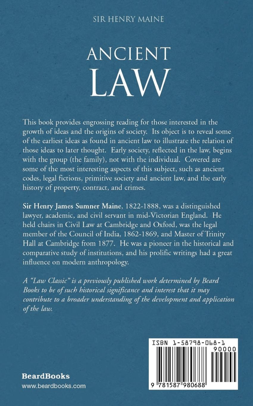 Rückseitencover Ancient Law