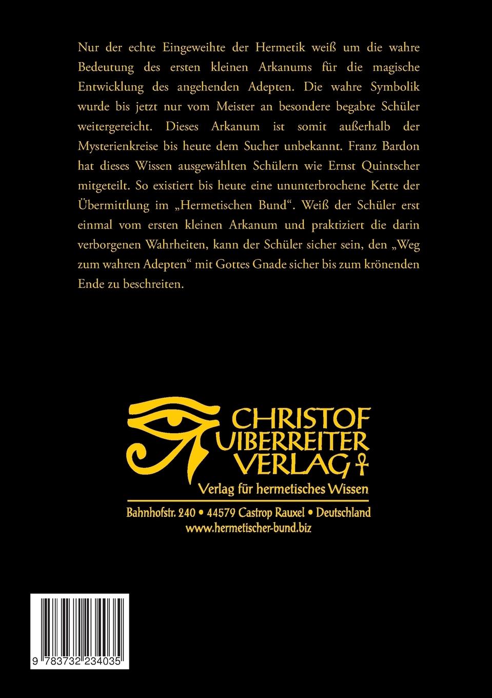 Rückseitencover Das 1. kleine Arkanum