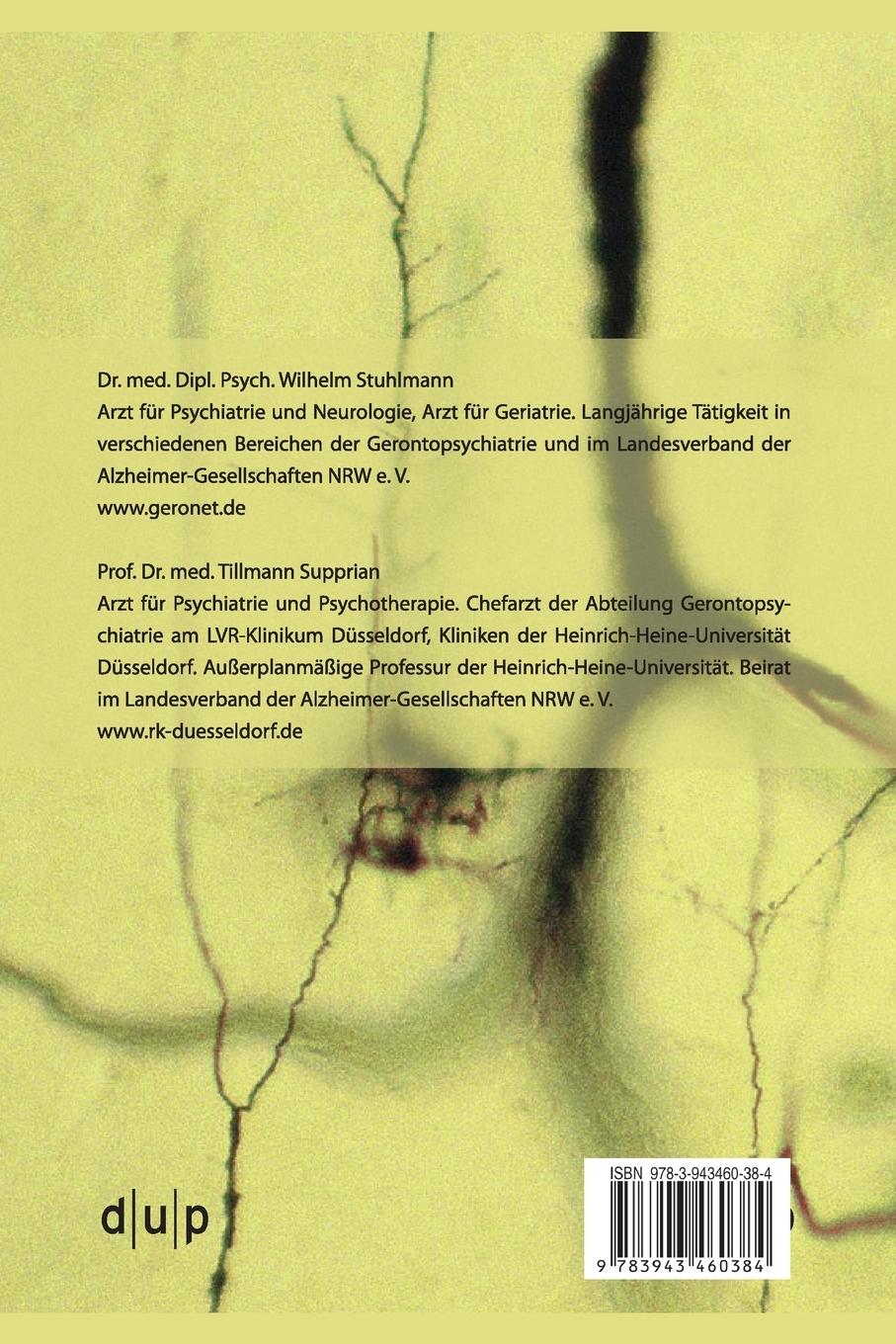 Rückseitencover Früherkennung der Demenz