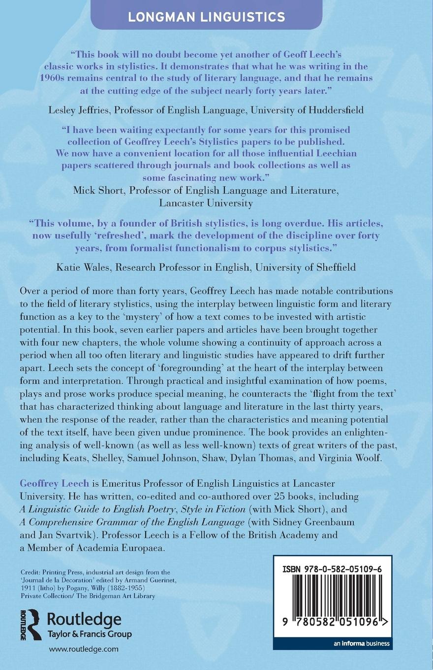 Rückseitencover Language in Literature