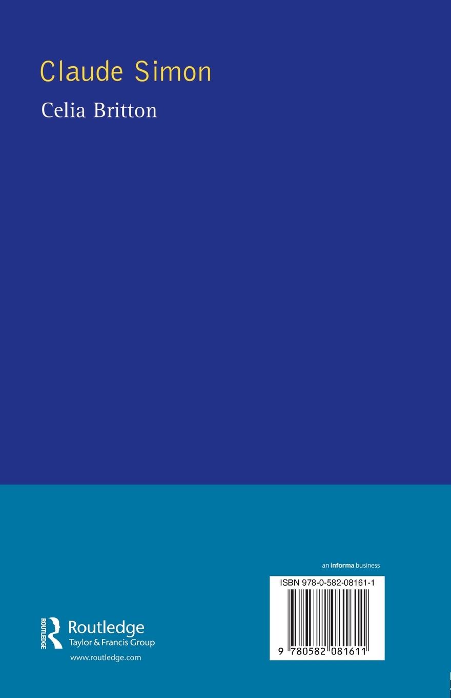 Rückseitencover Claude Simon