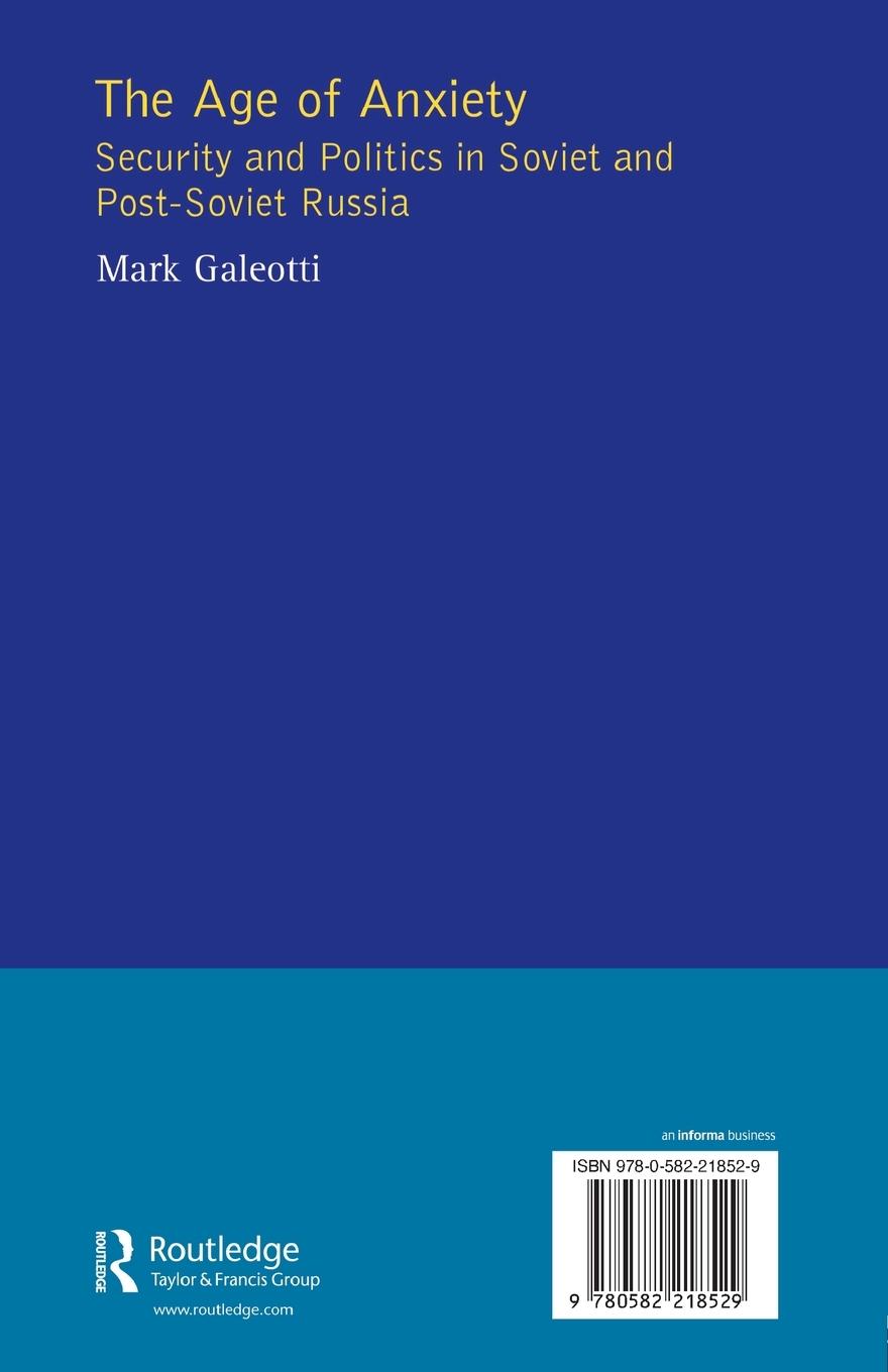 Rückseitencover The Age of Anxiety