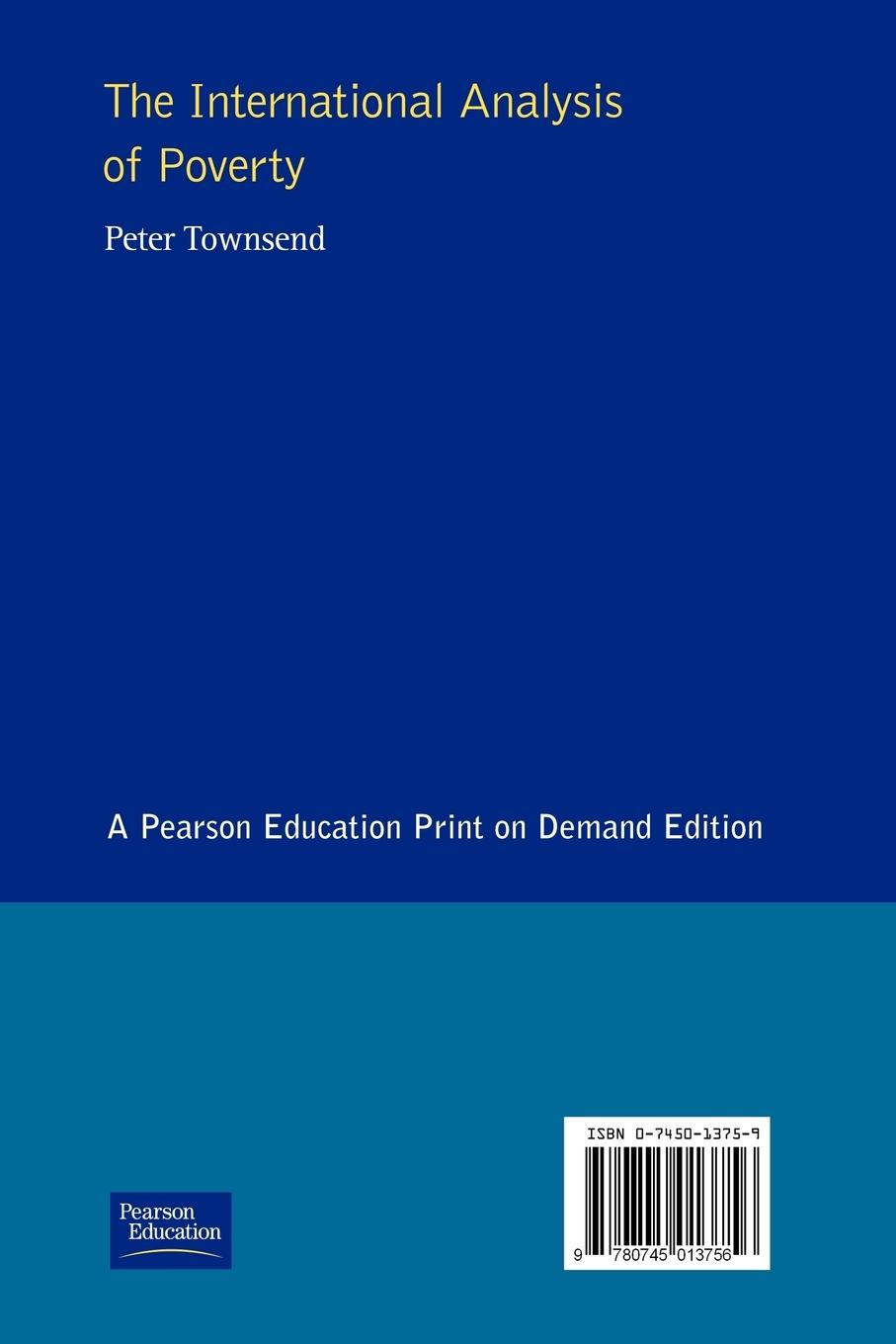 Rückseitencover International Analysis Poverty