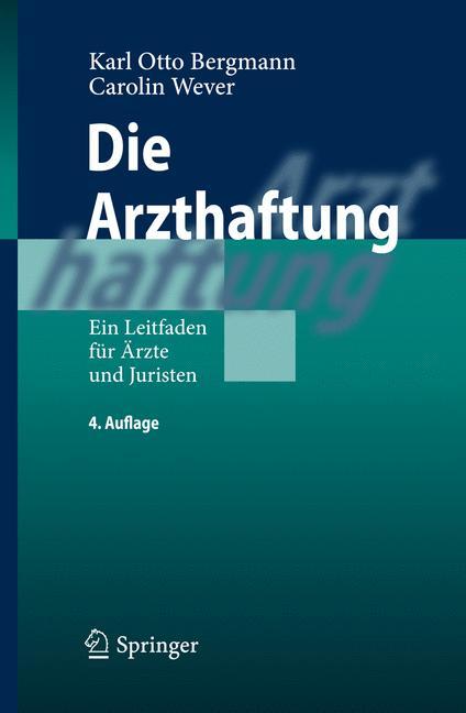 Vorderes Coverbild Die Arzthaftung
