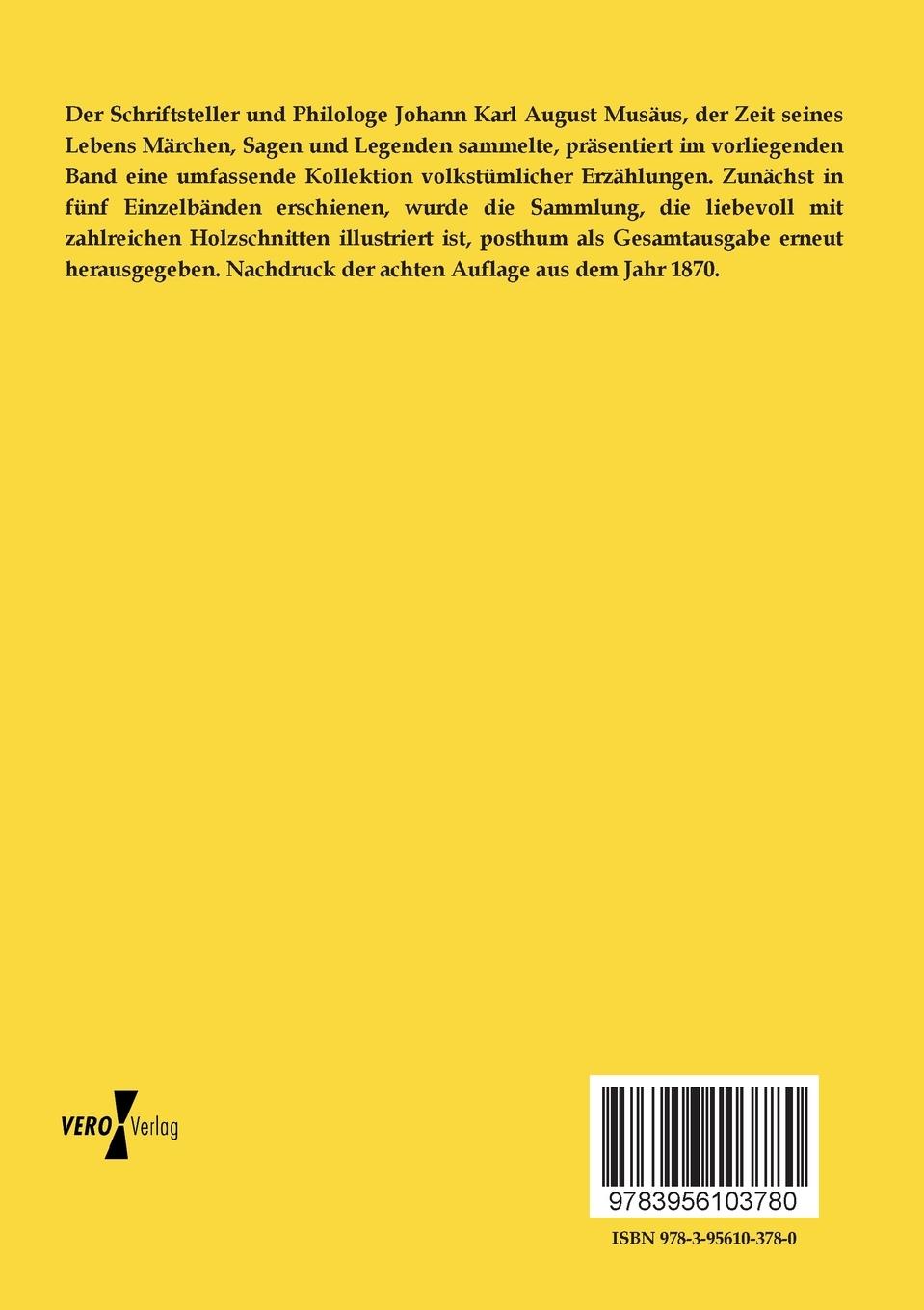 Rückseitencover Volksmärchen der Deutschen