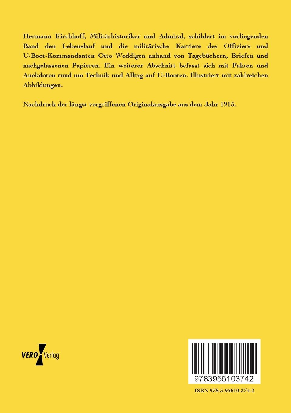 Rückseitencover Otto Weddigen und seine Waffe