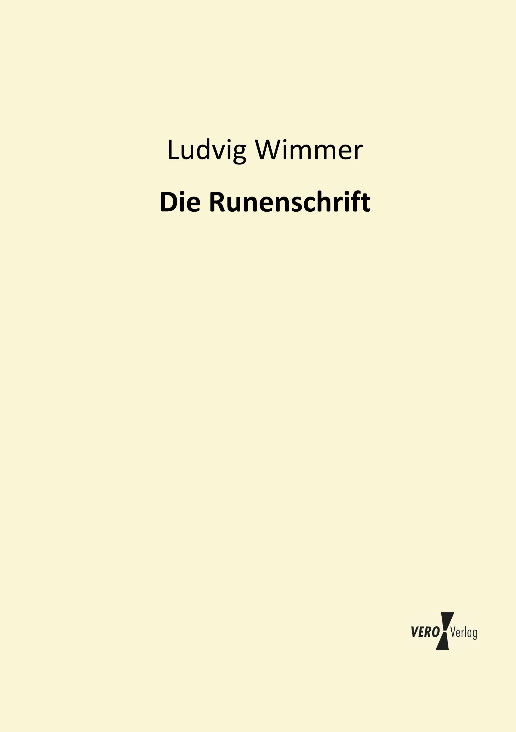 Vorderes Coverbild Die Runenschrift