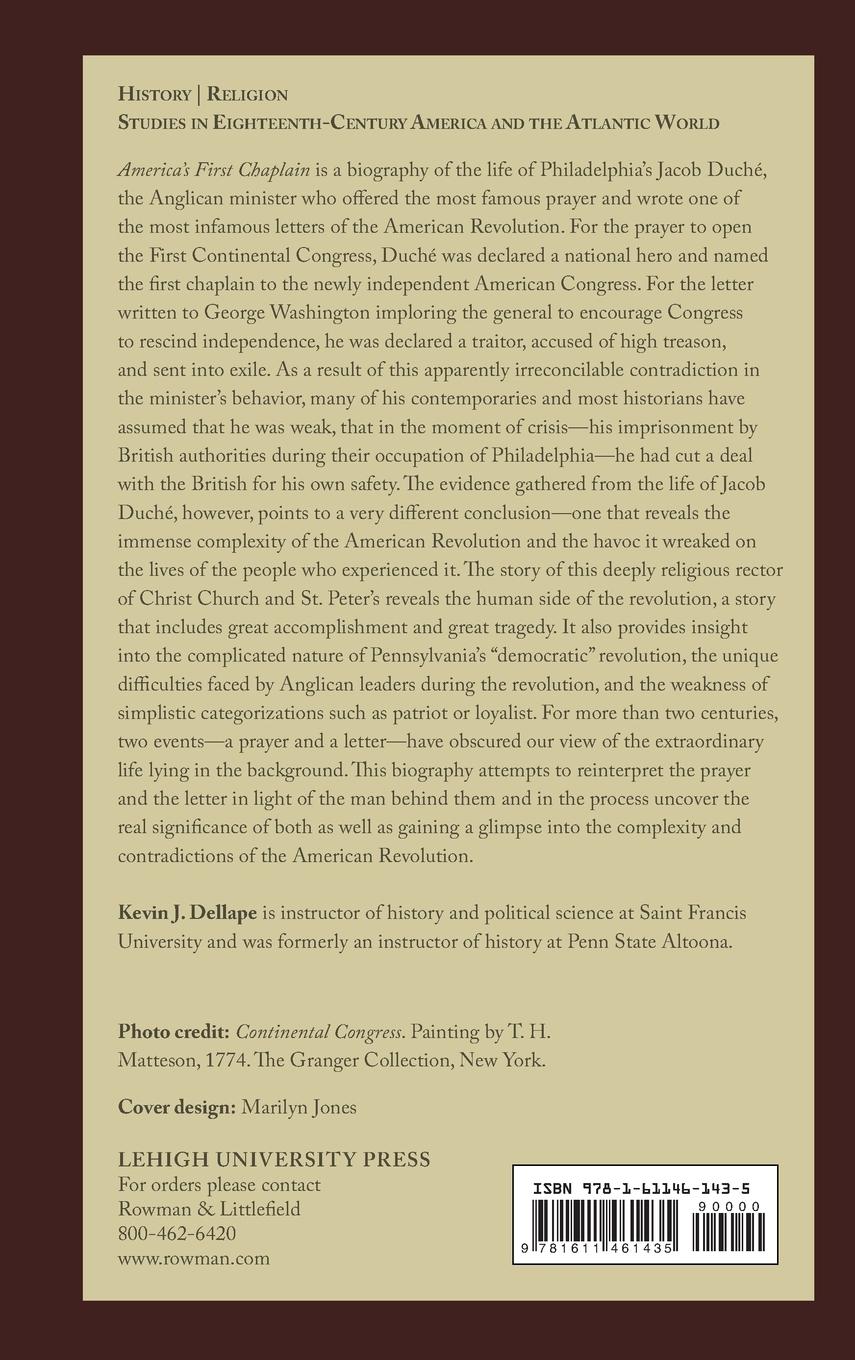 Rückseitencover America's First Chaplain