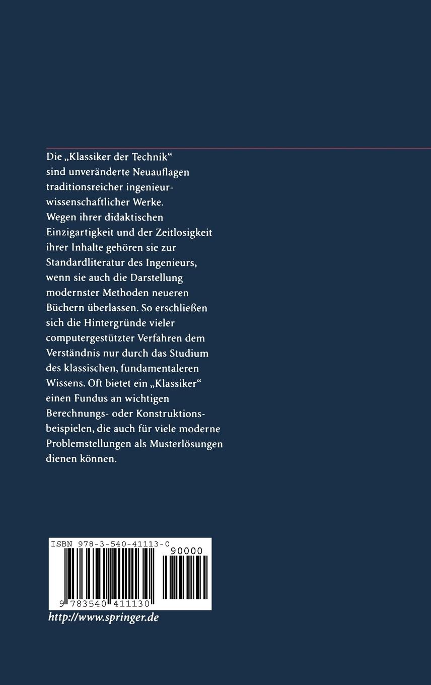 Rückseitencover Die Blechabwicklungen