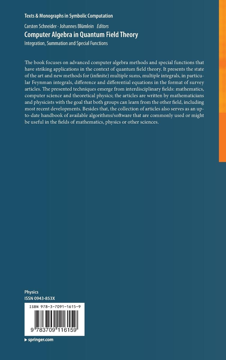 Rückseitencover Computer Algebra in Quantum Field Theory