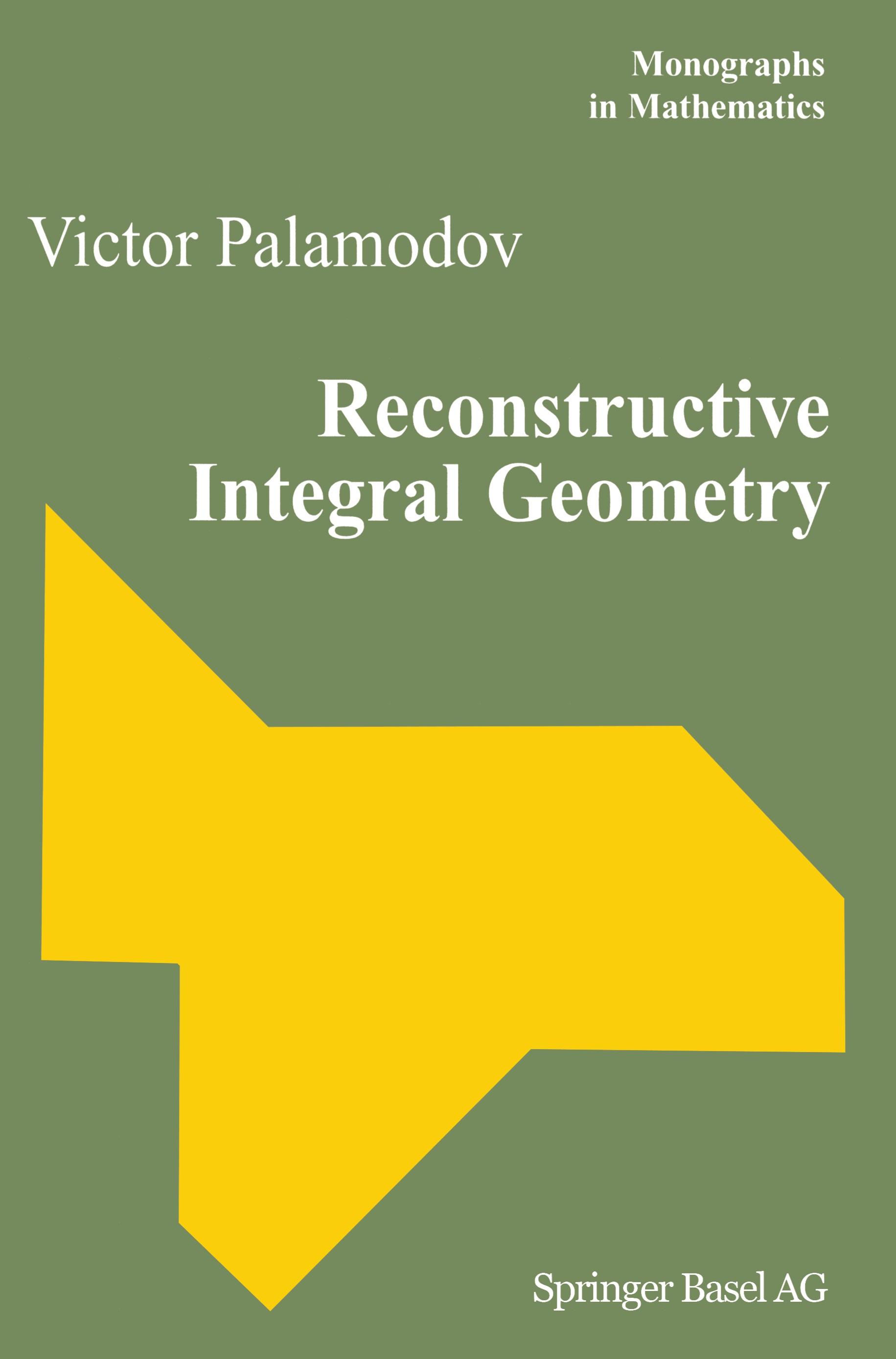 Vorderes Coverbild Reconstructive Integral Geometry