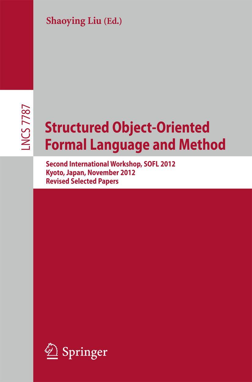 Vorderes Coverbild Structured Object-Oriented Formal Language and Method
