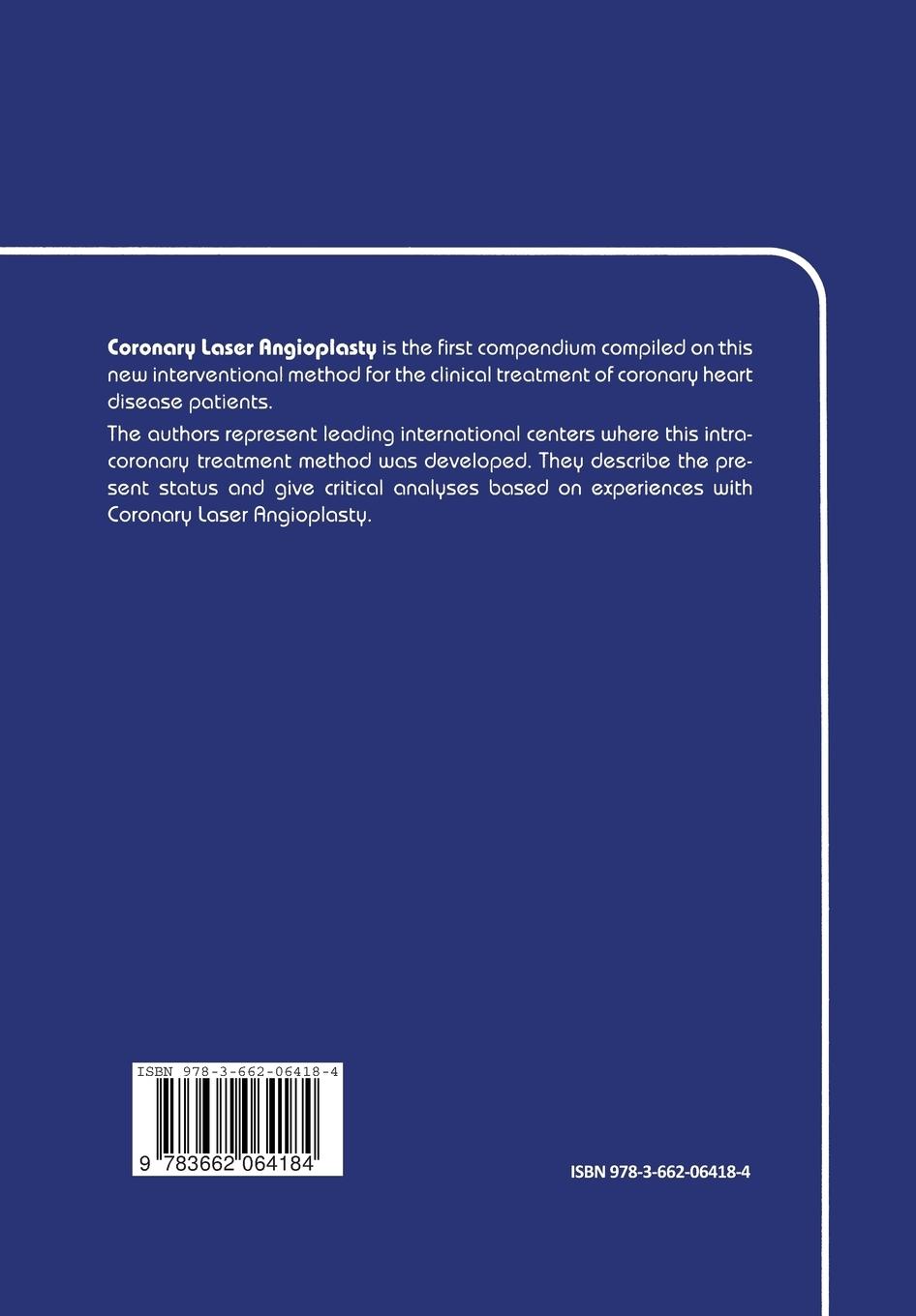 Rückseitencover Coronary Laser Angioplasty