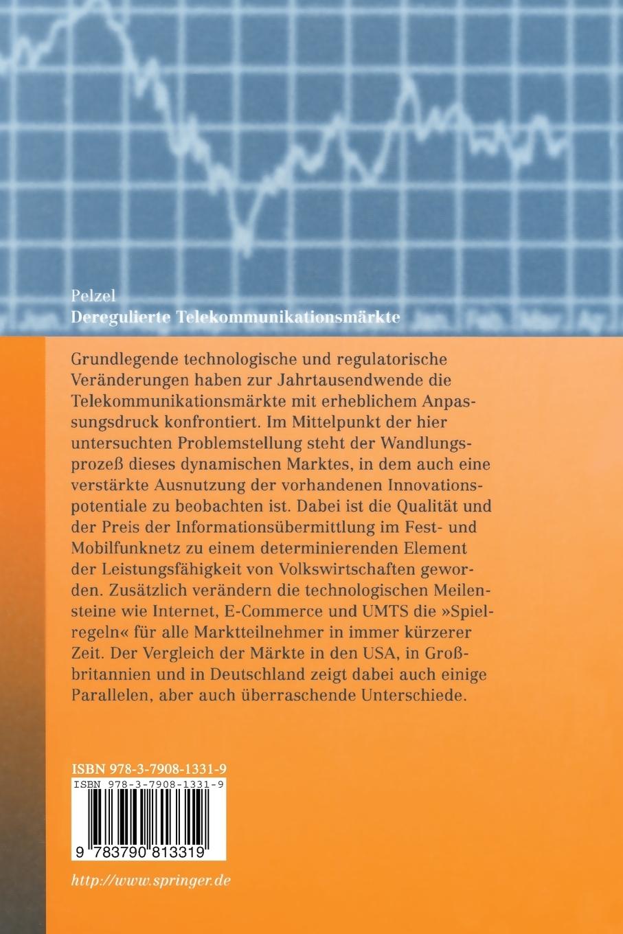 Rückseitencover Deregulierte Telekommunikationsmärkte