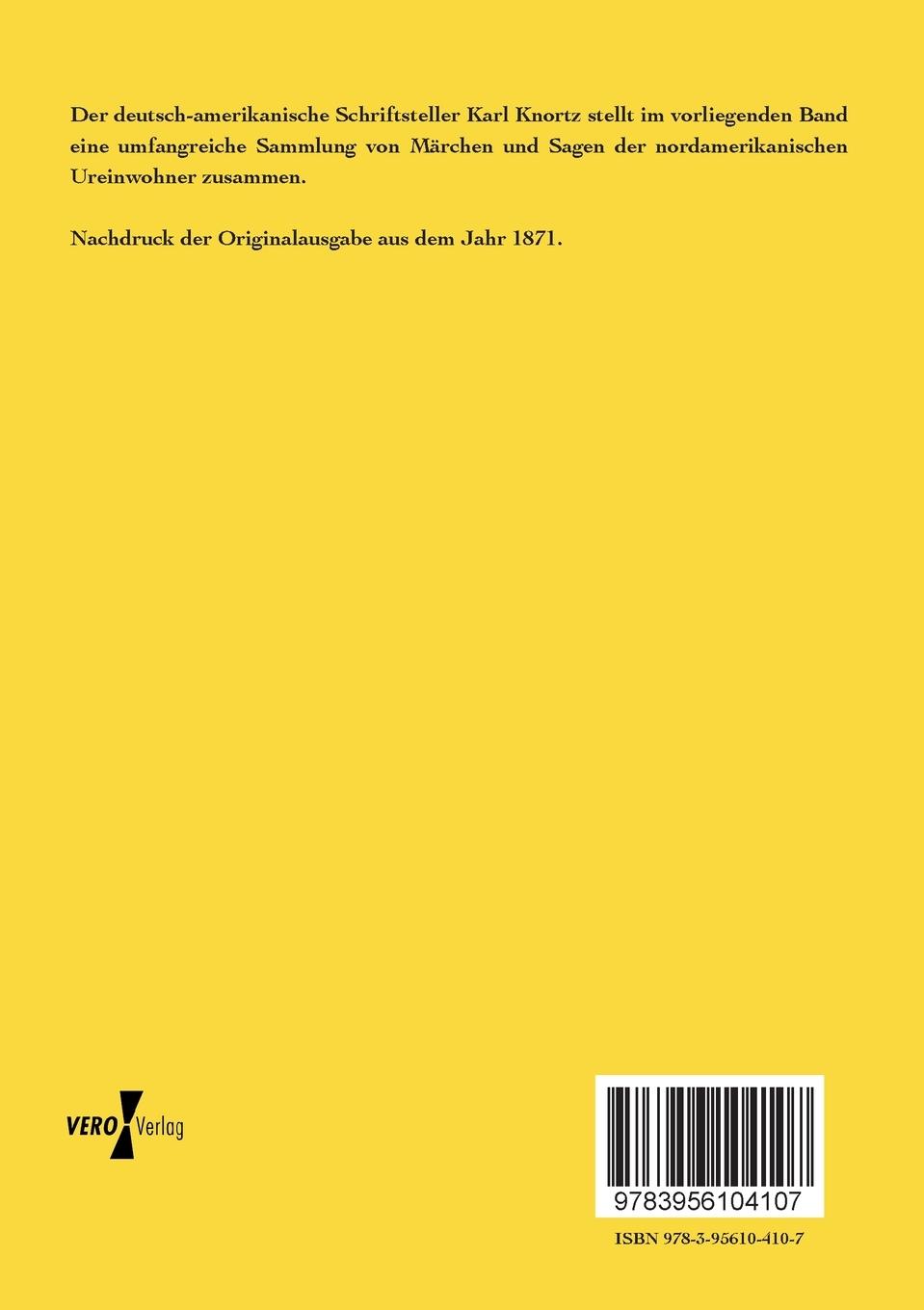 Rückseitencover Märchen und Sagen der nordamerikanischen Indianer