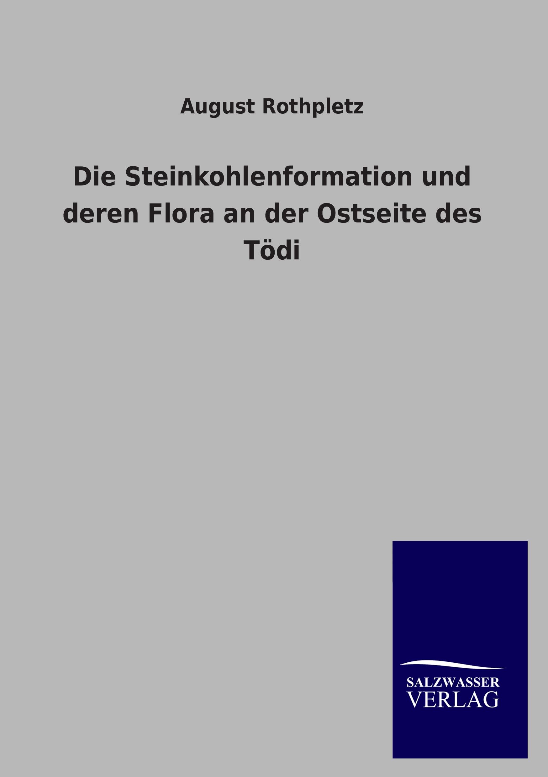 Vorderes Coverbild Die Steinkohlenformation und deren Flora an der Ostseite des Tödi