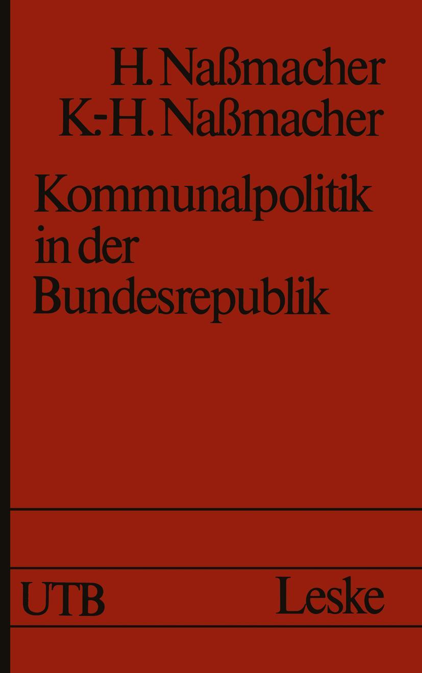 Vorderes Coverbild Kommunalpolitik in der Bundesrepublik
