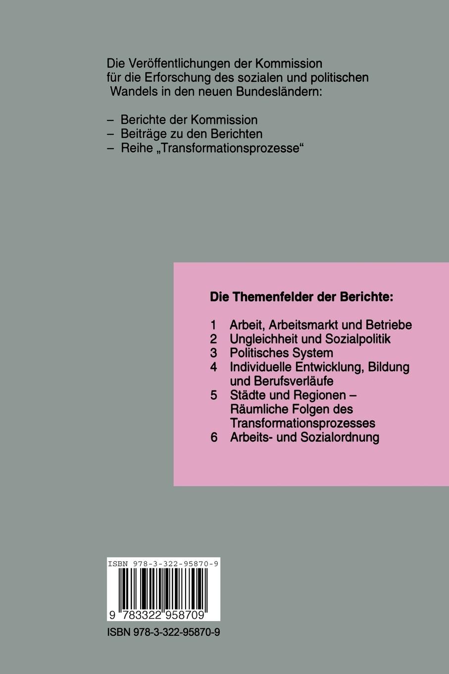 Rückseitencover Politische Orientierungen und Verhaltensweisen im vereinigten Deutschland