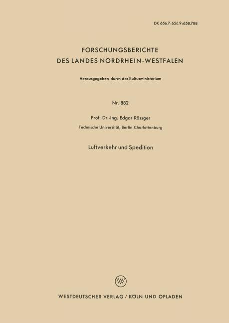 Vorderes Coverbild Luftverkehr und Spedition