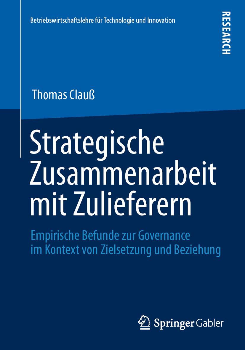 Vorderes Coverbild Strategische Zusammenarbeit mit Zulieferern