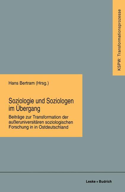 Vorderes Coverbild Soziologie und Soziologen im Übergang