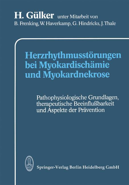Vorderes Coverbild Herzrhythmusstörungen bei Myokardischämie und Myokardnekrose