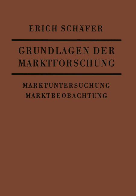 Vorderes Coverbild Grundlagen der Marktforschung