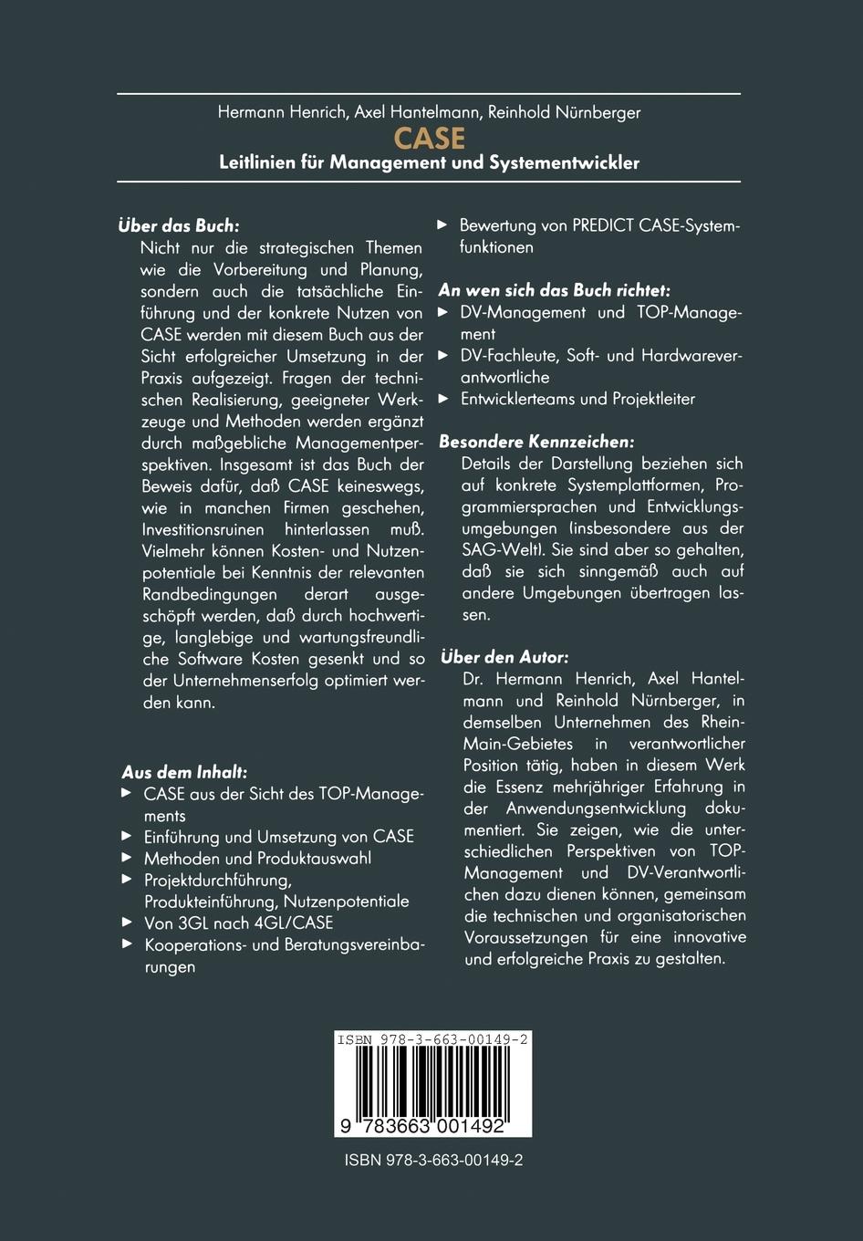 Rückseitencover CASE