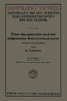 Vorderes Coverbild Über die spezielle und die allgemeine Relativitätstheorie (Gemeinverständlich)