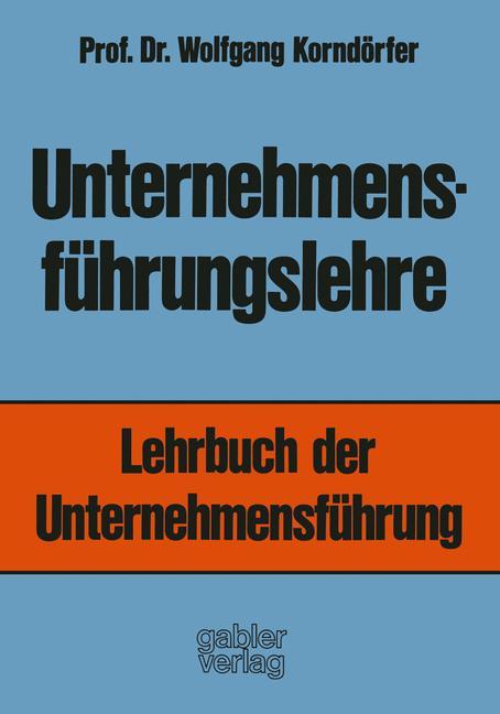 Vorderes Coverbild Unternehmensführungslehre
