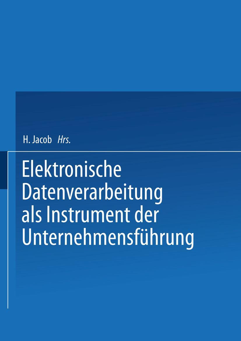 Vorderes Coverbild Elektronische Datenverarbeitung als Instrument der Unternehmensführung