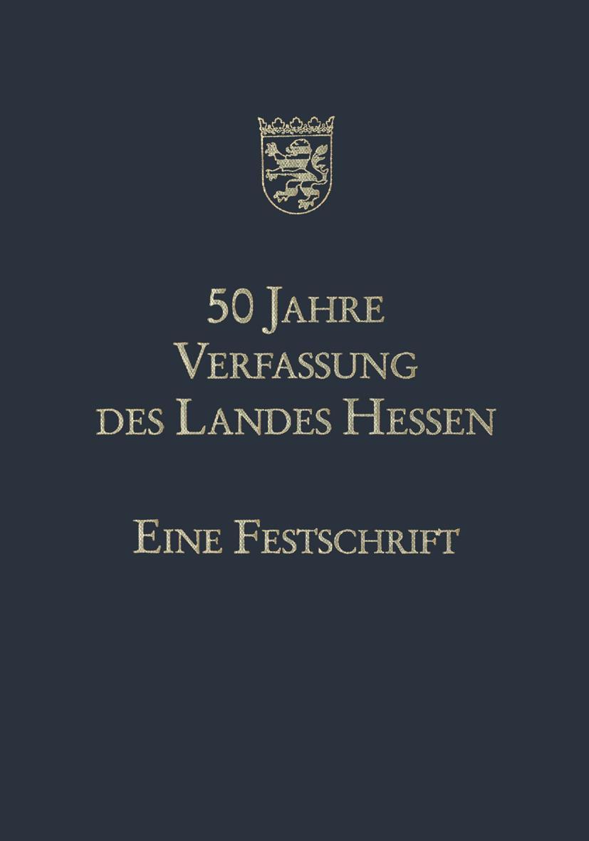 Vorderes Coverbild 50 Jahre Verfassung des Landes Hessen
