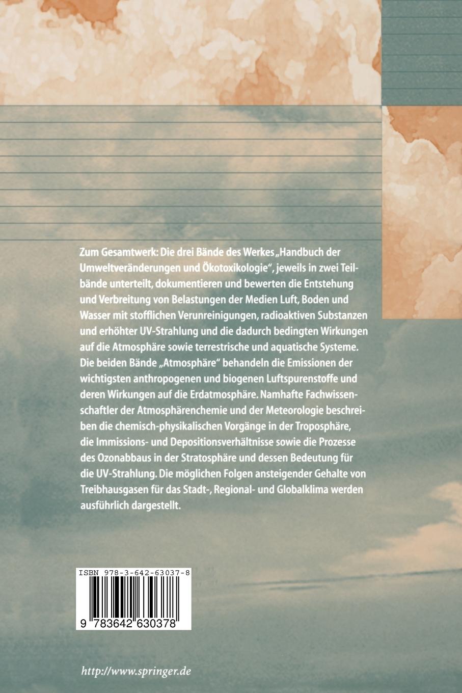 Rückseitencover Handbuch der Umweltveränderungen und Ökotoxikologie