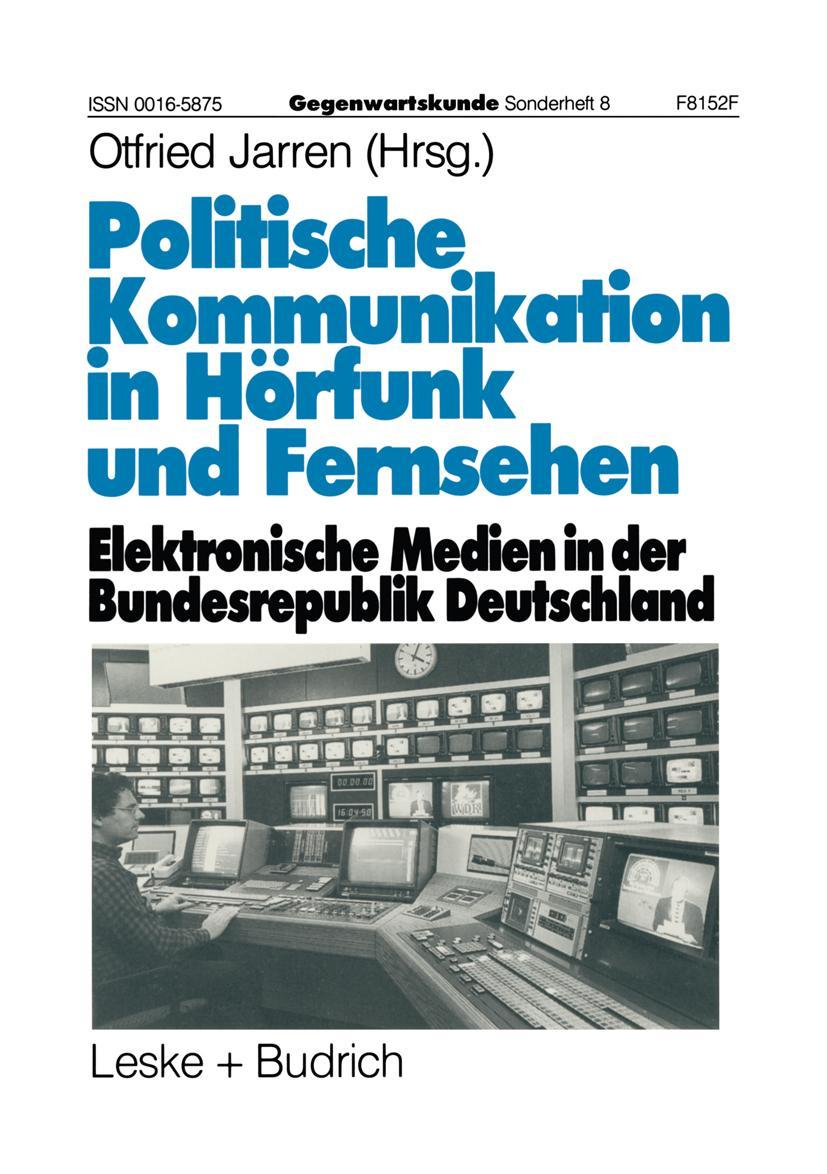 Vorderes Coverbild Politische Kommunikation in Hörfunk und Fernsehen