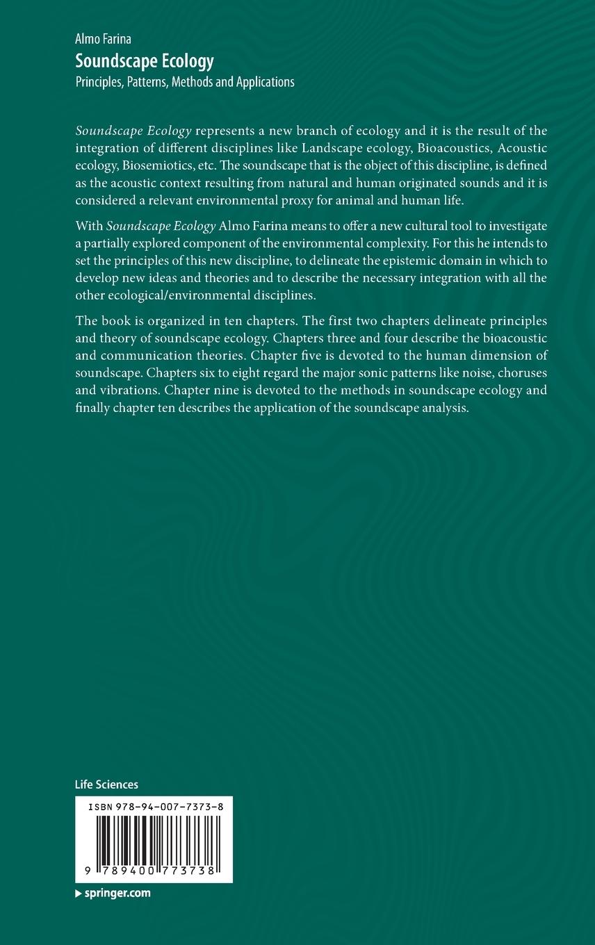 Rückseitencover Soundscape Ecology
