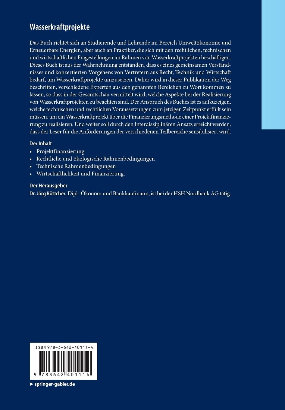 Rückseitencover Wasserkraftprojekte