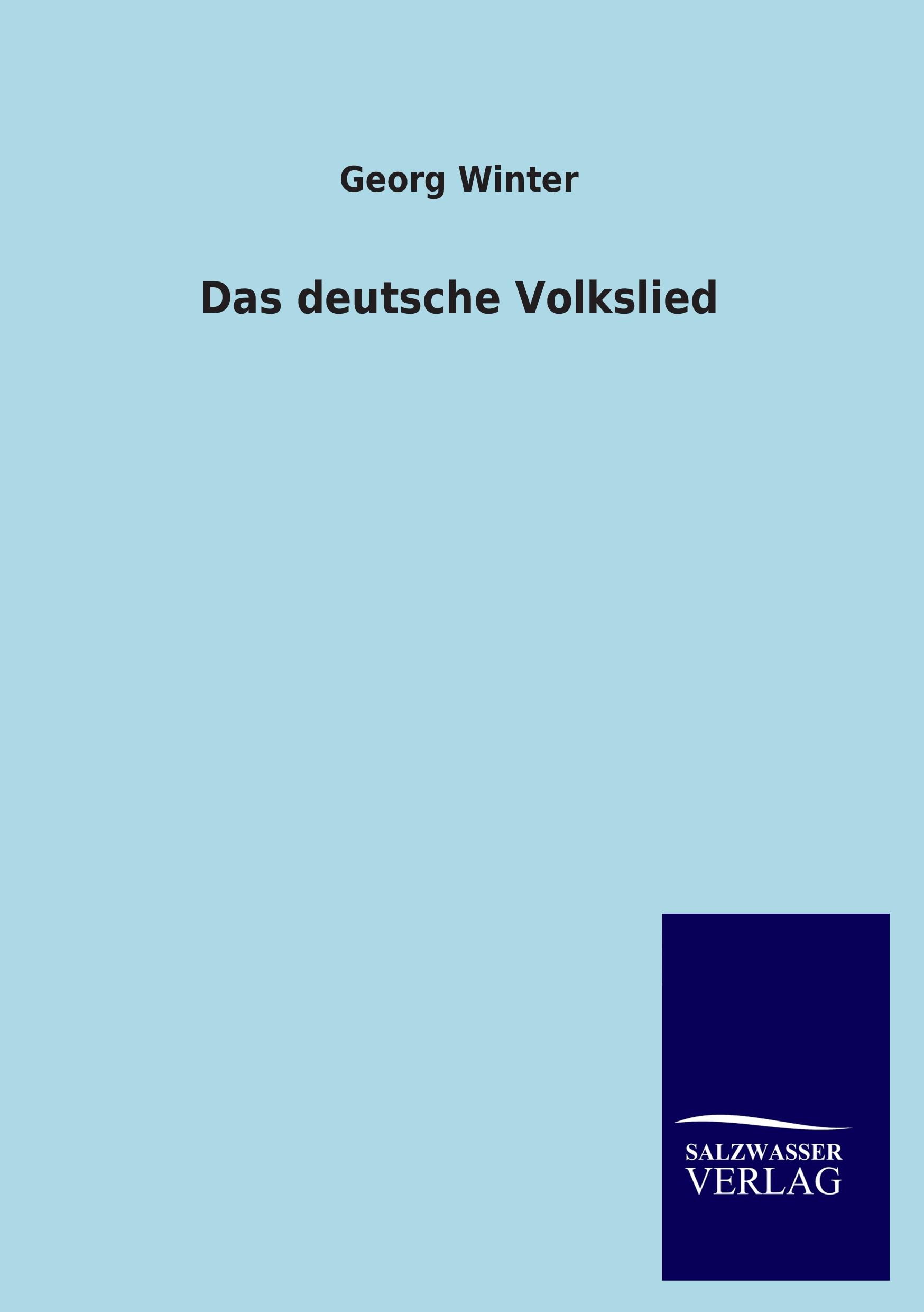 Vorderes Coverbild Das deutsche Volkslied