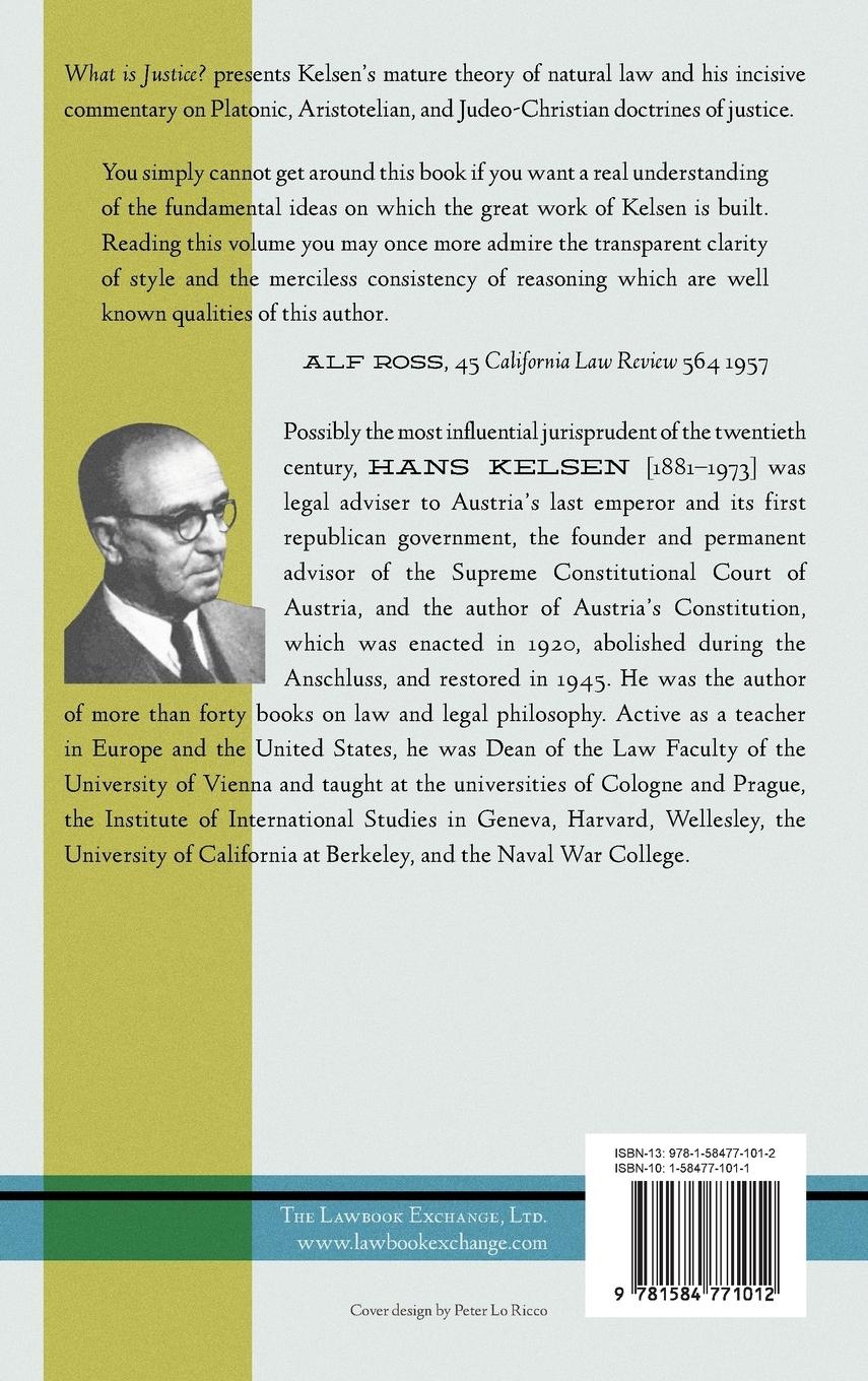 Rückseitencover What Is Justice? Justice, Law and Politics in the Mirror of Science