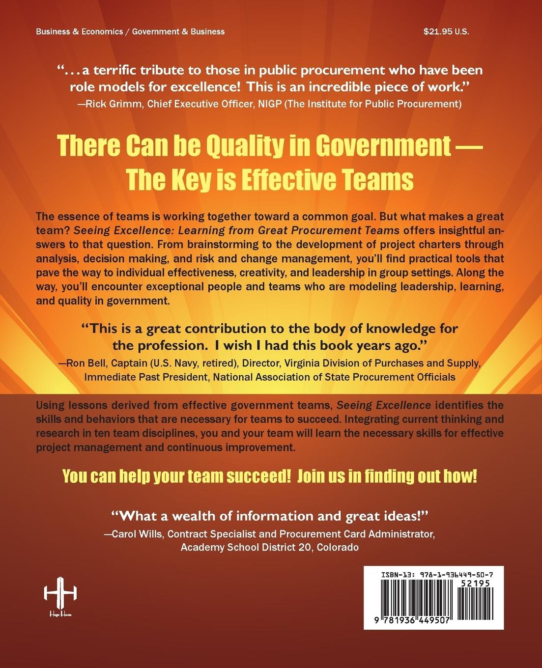 Rückseitencover Seeing Excellence