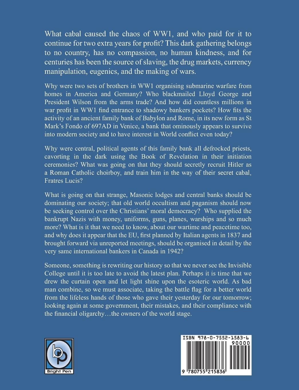 Rückseitencover The Invisible College - Demons of the Third Reich