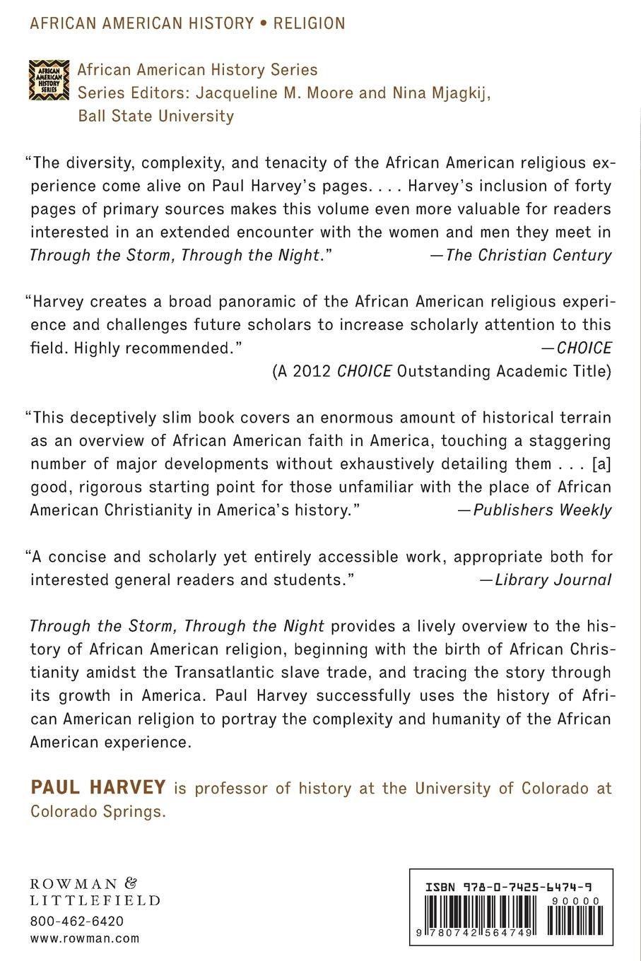 Rückseitencover Through the Storm, Through the Night