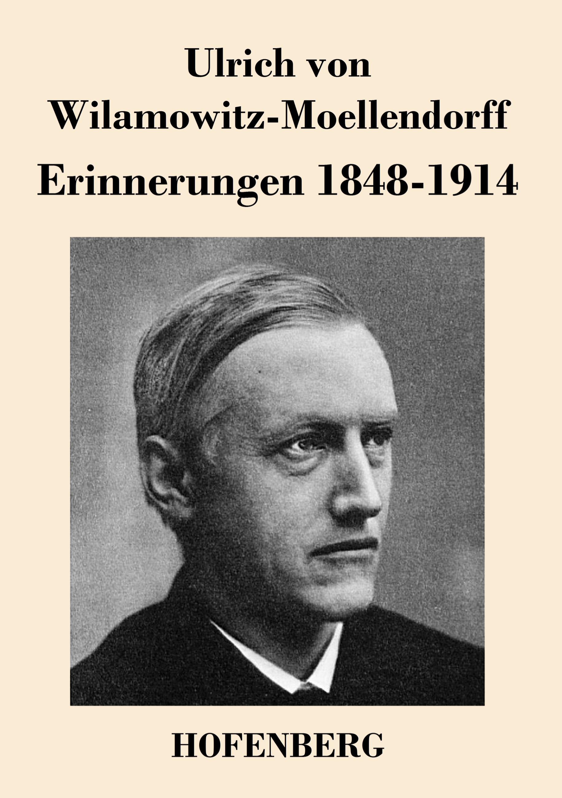 Vorderes Coverbild Erinnerungen 1848-1914