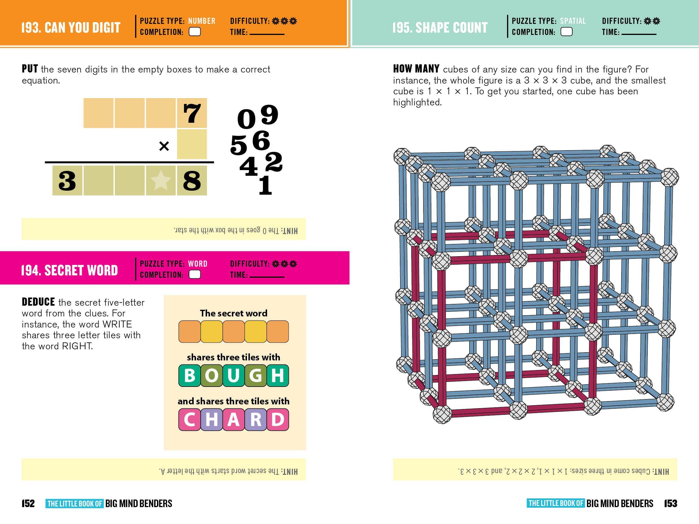 Beispielinhalt (Bild) The Little Book of Big Mind Benders
