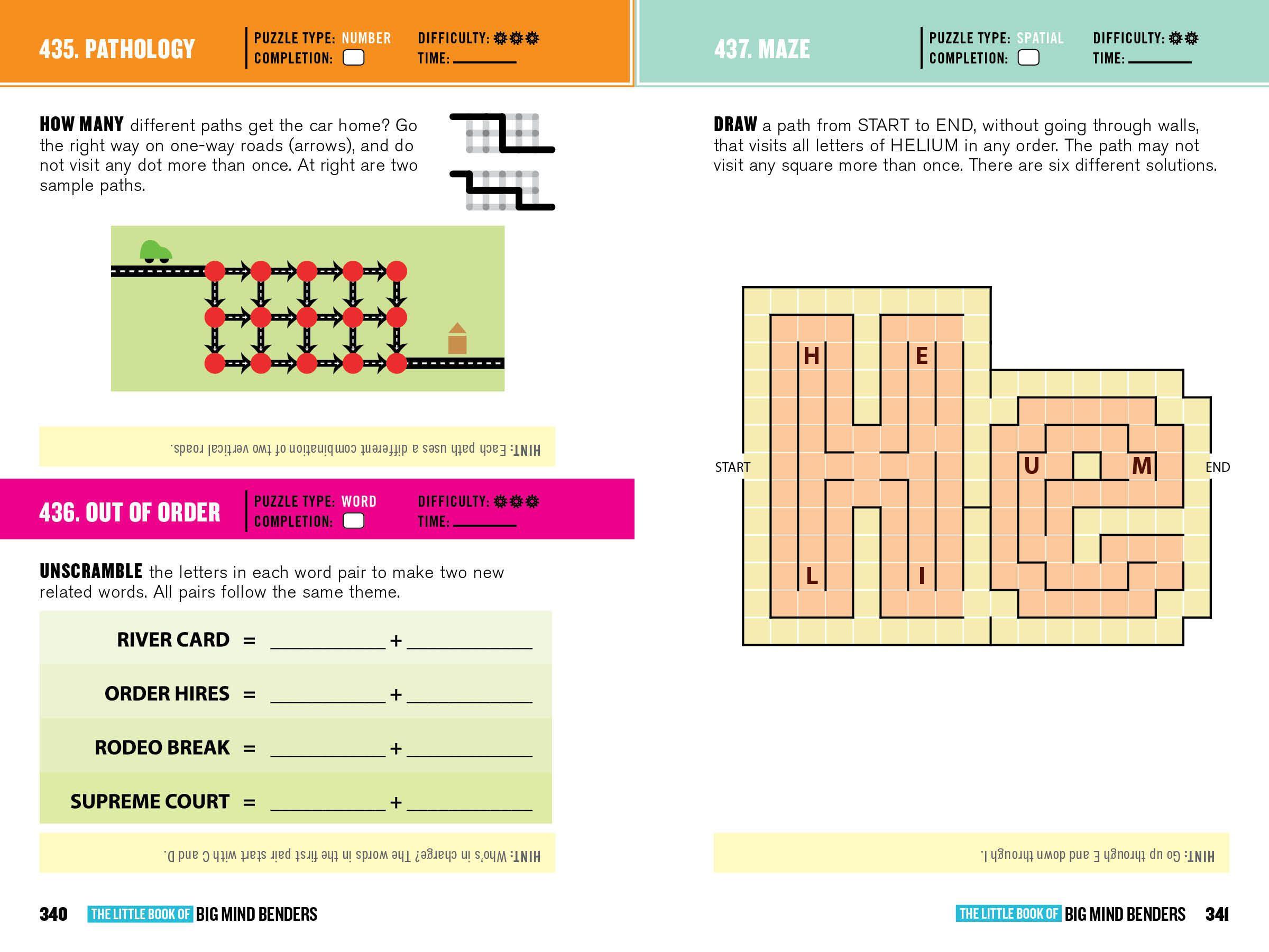 Beispielinhalt (Bild) The Little Book of Big Mind Benders