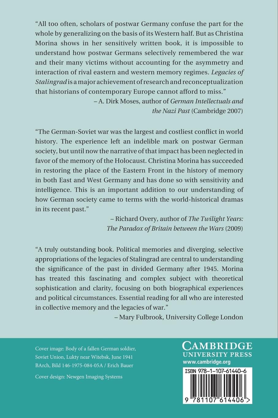 Rückseitencover Legacies of Stalingrad