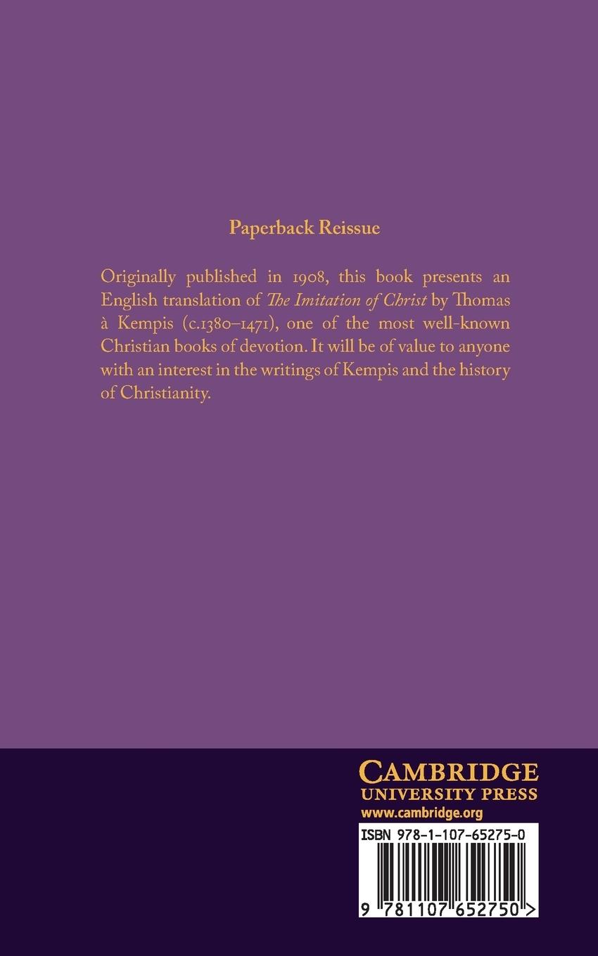 Rückseitencover The Imitation of Christ; Or, the Ecclesiastical Music