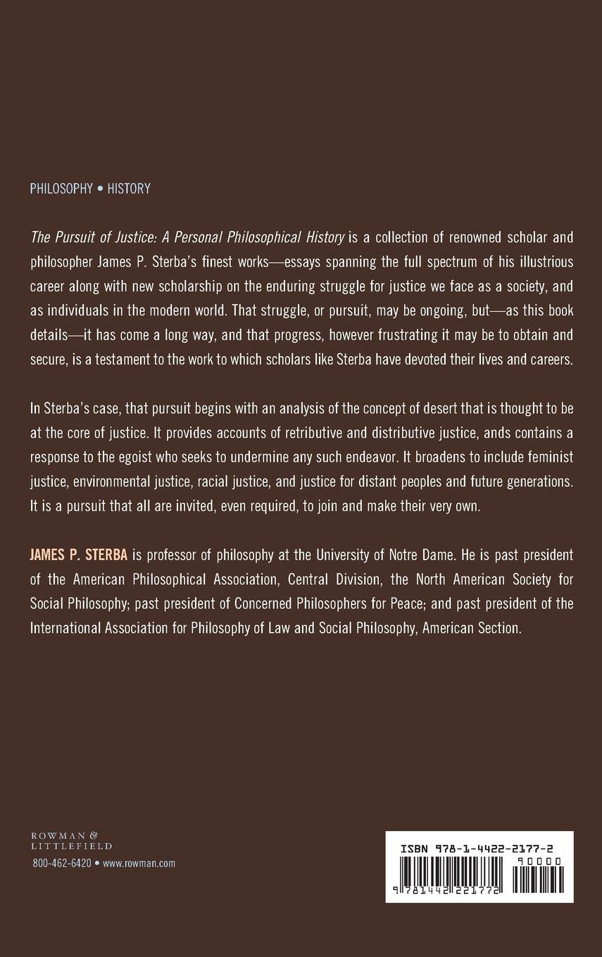 Rückseitencover Pursuit of Justice